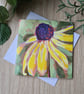 Black eyed susan painting printed card