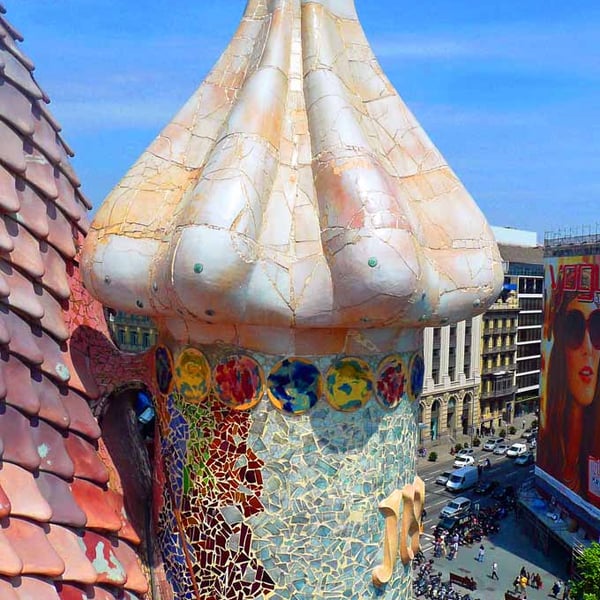 Casa Batllo Barcelona Spain 12"x18" Print