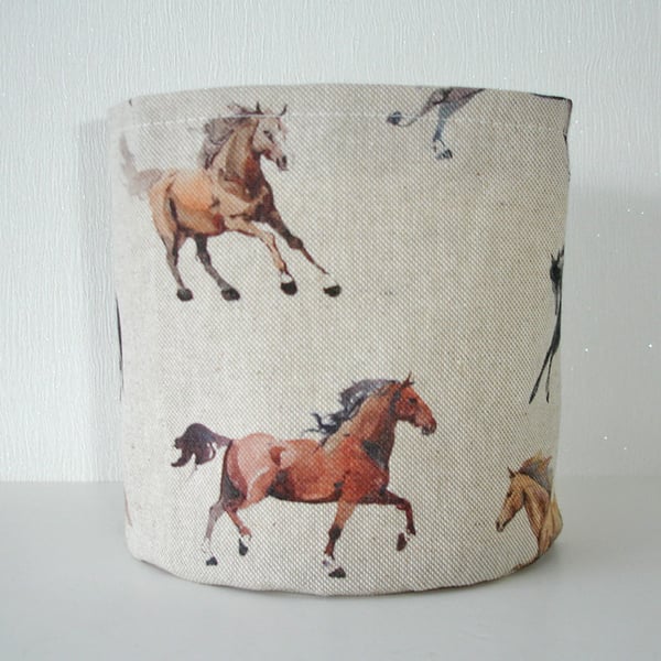 Toilet Roll Holder Horses Loo Storage Pot Basket Tidy Equestrian