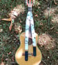 1.5 inch ukulele strap black and white musical notes  - Image 6