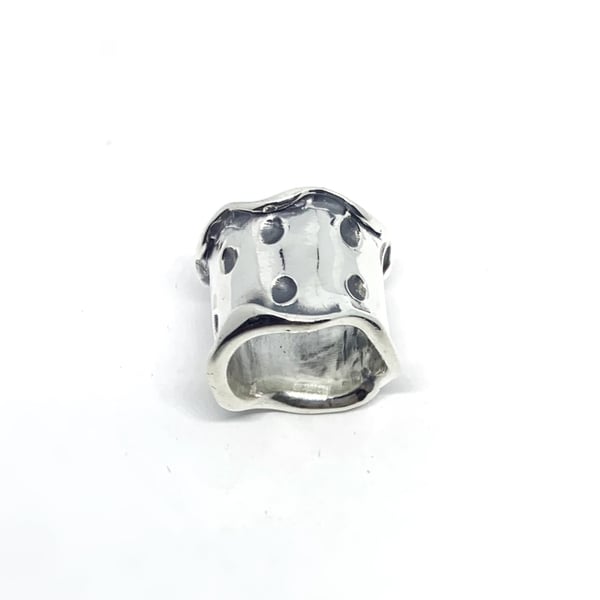 Solid band ring in sterling silver 925