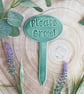 Please Grow! Ceramic Herb Plant Marker