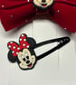 Matching Minnie bow & clip set - Image 2