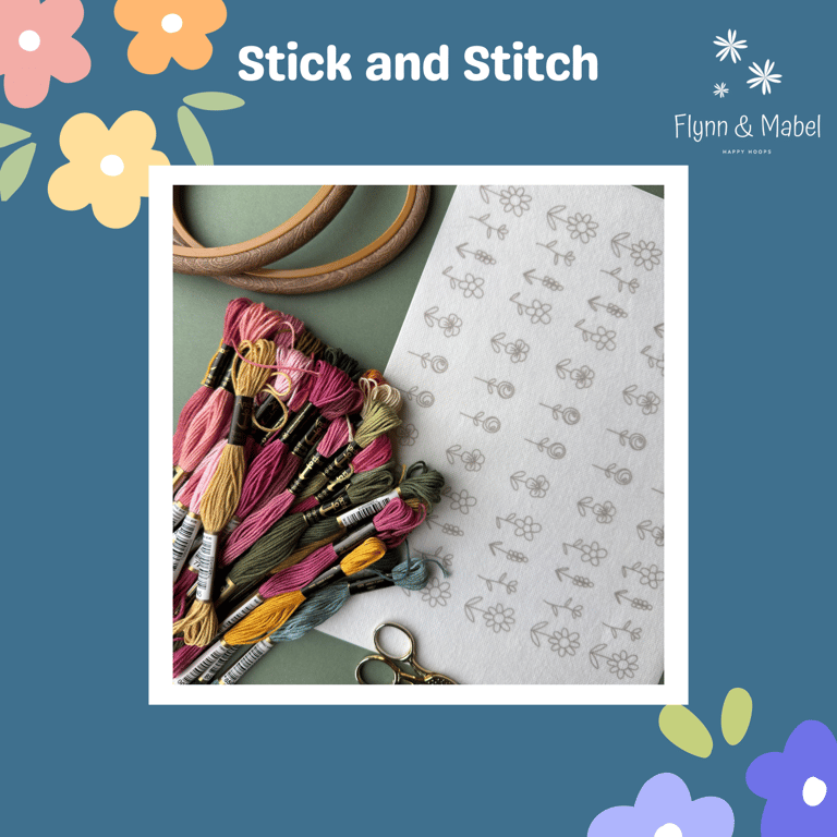 Stick and Stitch Mini Flowers Embroidery Designs