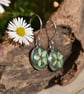 Blackthorn Flower Resin Earrings, 304 Stainless Steel, Made in Scotland - Image 5