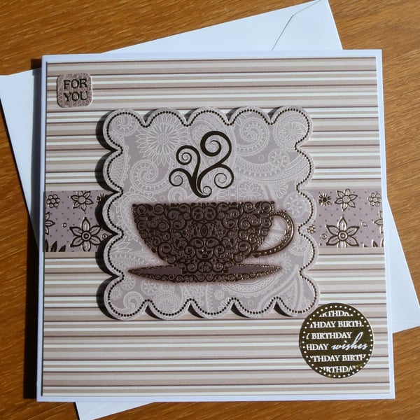 Cup of Tea Birthday Card