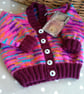 Baby Girls Hand knitted Cardigan  6 - 12 months size  - Image 4