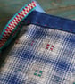 Zipper Book Sleeve Fabric Kindle Pouch – Padded Kindle Cover in Vintage Fabric - Image 3