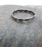 Sterling Silver Flat Twist Ring, size O-P - Image 3