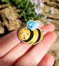 Bee Pin, Bee gift, Bumblebee, Birthday gift, Mothers Day gift, Friend gift - Image 3