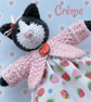 Crocheted Amigurumi Collectible Artdoll Cat - Creme