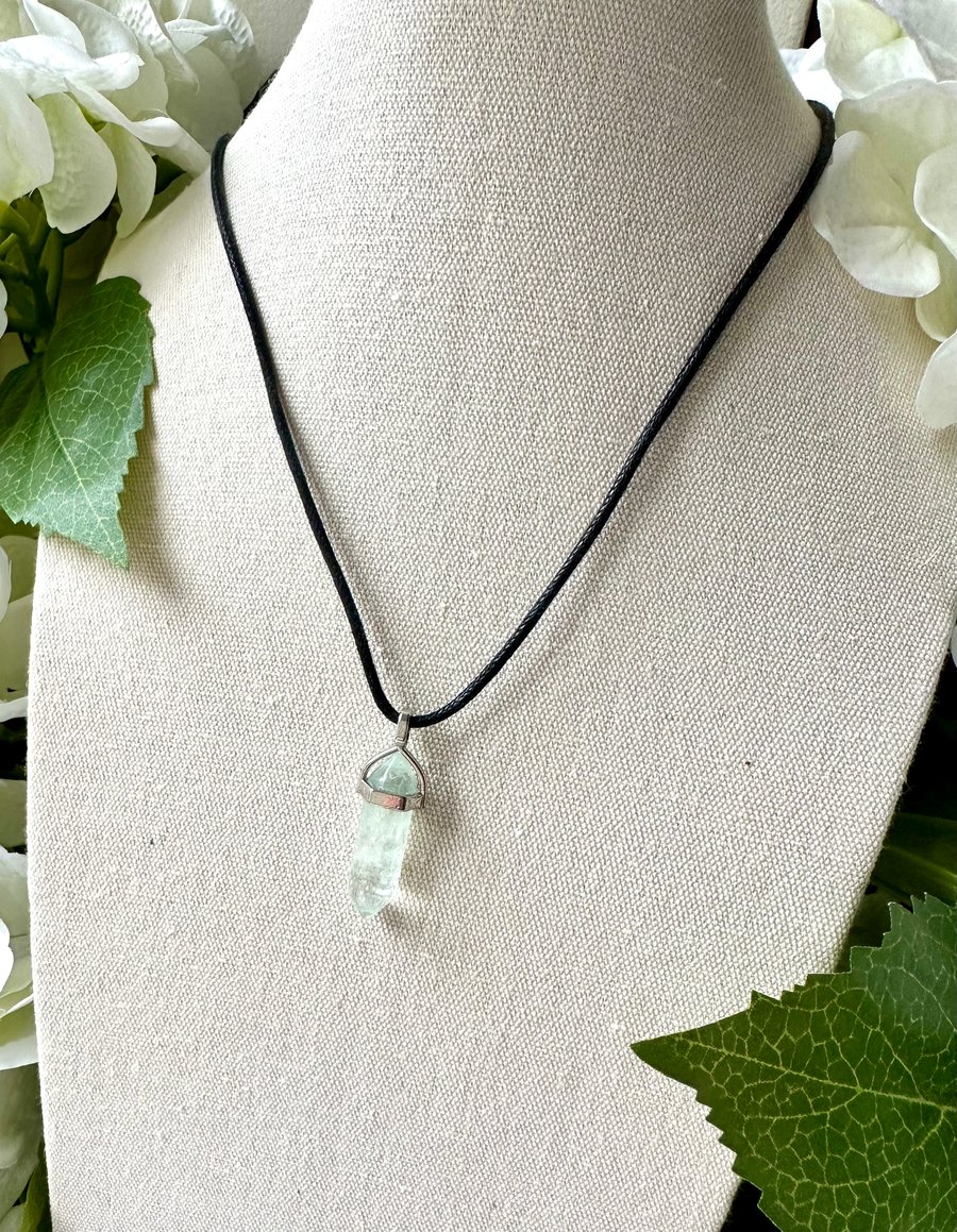 Fluorite - Hex Pendant Necklace