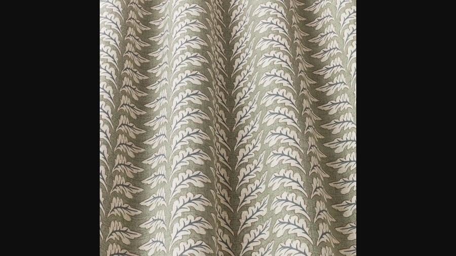 Washable Woodcote Oak Leaf Draught Excluder . Pale green  15inch round  