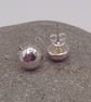 Sterling Silver Pebble Stud Earrings  - Image 3
