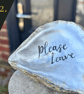 no.2 "please leave" - from SHUCKED's hand-painted oyster shell collection - Image 1