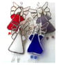 Angel Star Suncatcher Stained Glass White Handmade 023 - Image 6