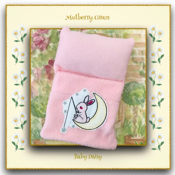 Embroidered Pink Sleeping Bag