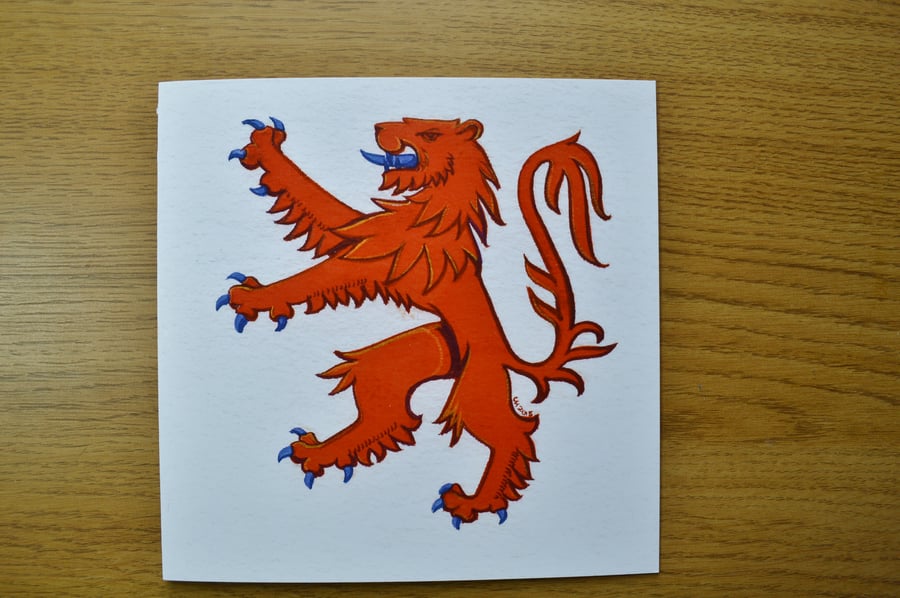 Lion animal card printed card