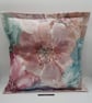 Dusky pink flower 18" cushion cover. - Image 7