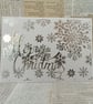 Silver snowflake Christmas card - Image 1
