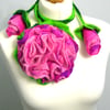 SALE.......  Hand Felted, Wool Jewelry felted NECKLACE FELTED -100% WOOL MERINO