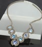 Blue and Silver Waterfall Necklace - Image 5