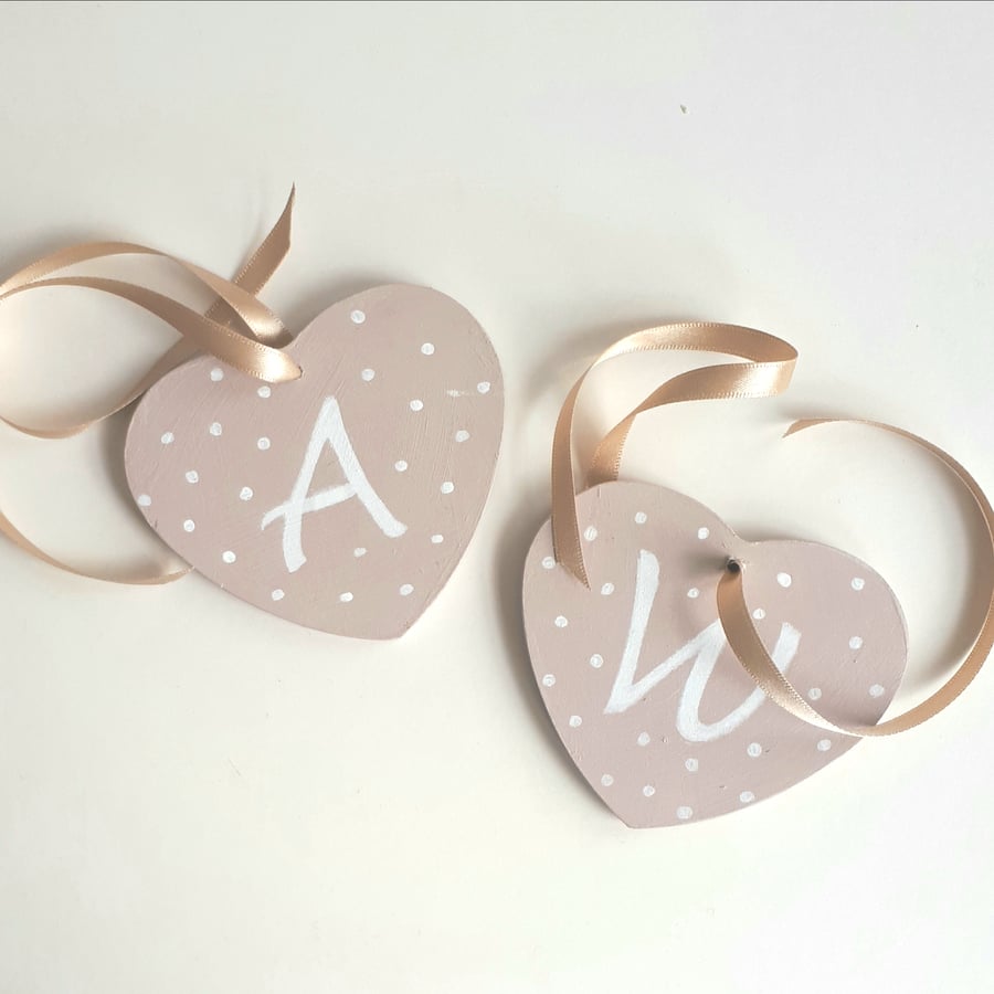 Two Hearts and Ribbon, Cot Decoration