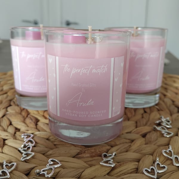 The Perfect Match vegan soy wax candle