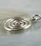 Celtic Spiral Pendant in Sterling Silver Pagan Viking - Image 4