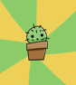 Handmade Potted Cactus from Recycled Clothing - Image 6