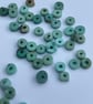 2.5g Chinese turquoise disc drilled beads - Image 4