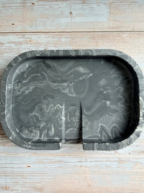 Handcrafted Jesmonite Soap Dish — Soft, Sustainable Elegance
