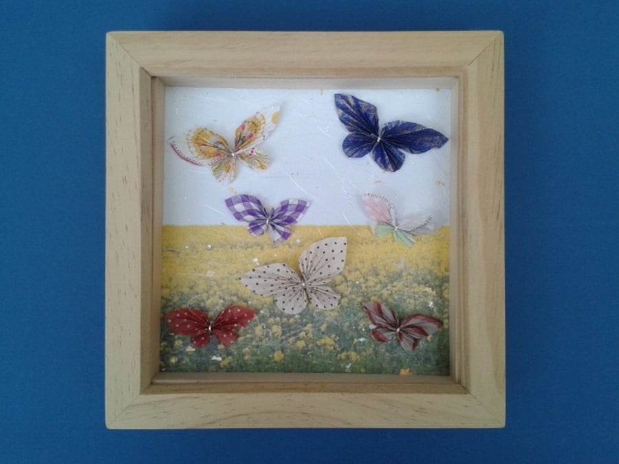 SALE - Handmade butterfly picture, 50% off
