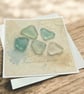 Treasures From The Sea – Sea Glass Greeting Card. Coastal Card - Image 4