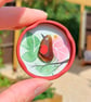Handmade Sea Glass Robin Fridge Magnet, Meaningful Coastal Keepsake Gift - Image 1