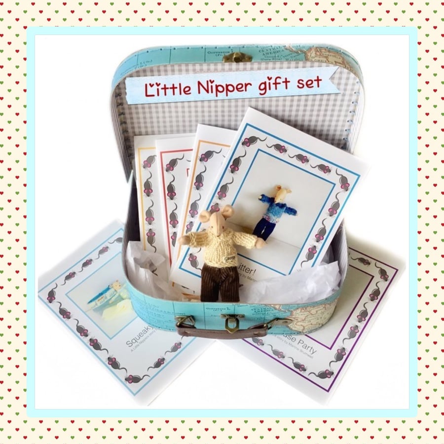 Little Nipper gift set - 6 books and a mouse