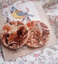ceramic earrings handmade- reduced- one of a kind no c6 - Image 3