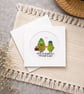 Handmade Cross Stitch Father's Day Card – Greeting Card for Dad