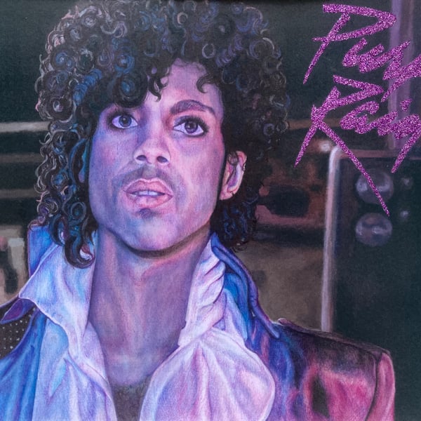 A5 Prince Purple Rain - Original Art Print 
