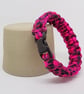 Paracord Bracelet - Pink And Black