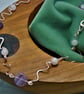 Handmade Fluorite & Rose Quartz wavy necklace - Image 1