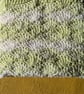 Light green white sparkle baby blanket 