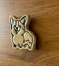 Handmade Corgi Ceramic Fridge Magnet - Image 3