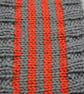 Hand Knitted Toddler Headband – Grey & Orange – 12–36 months - Image 5