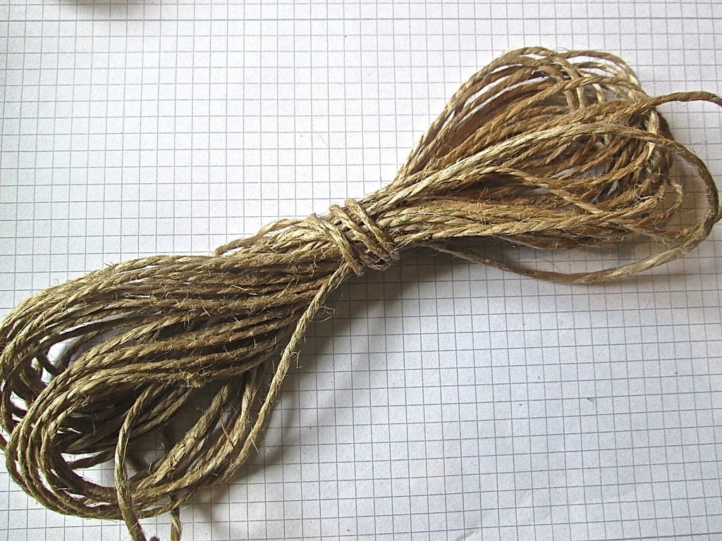 20 mts of Natural Jute Polished  Twine