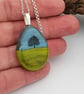 Fused Glass Tree Pendant - Image 3