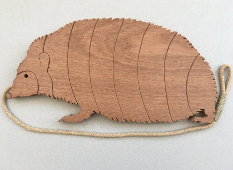Hedgehog Trivet in Sapele