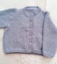 Classic Baby Cardigan Knitted in Alpaca Yarn, Prem Sizes Available, Custom Make - Image 3