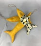 Puffins hanging fabric fish set, Handmade - Image 10