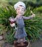 Chef de Party - large needlefelt wool sculpture by Furzie - Image 1